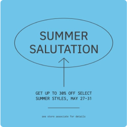 Summer Salutation Promotion - Instagram Post Template